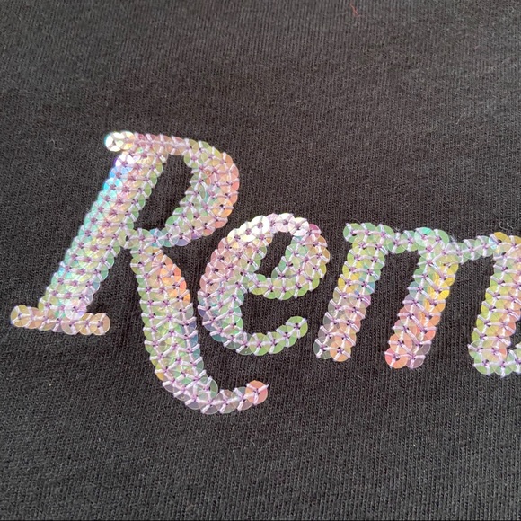 Remington y2k Sequin Logo Short Sleeve Ringer Tee - Picture 2 of 6